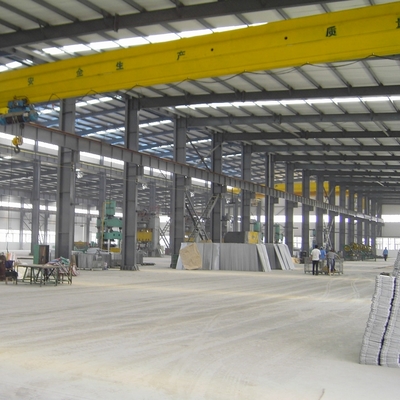 Edifício de armazém de estrutura de aço galvanizado com estrutura de secção H