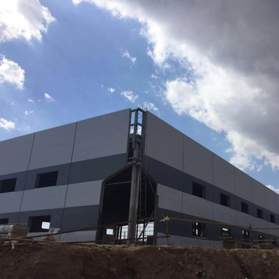 Edifício de armazém de estrutura de aço galvanizado com estrutura de secção H