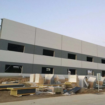 Edifício de armazém de estrutura de aço galvanizado com estrutura de secção H