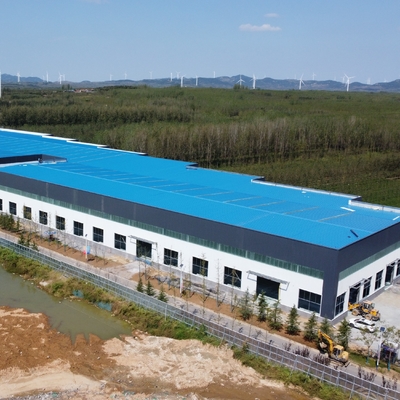 Edifícios de aço pré-construídos de grande comprimento com suporte de guindaste
