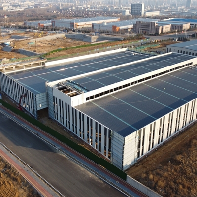 Construção de estruturas pré-fabricadas de aço para oficina de armazém