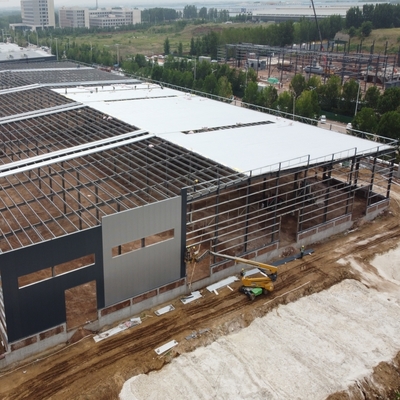 Edifício de Estrutura de Aço Industrial com Estrutura Galvanizada a Quente