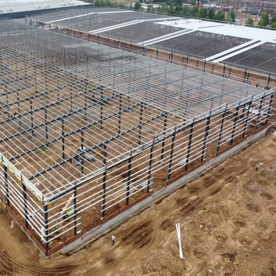Edifício de Estrutura de Aço Industrial com Estrutura Galvanizada a Quente