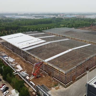 Edifício de armazém de aço pré-fabricado com isolamento de lã de rocha
