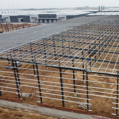 Prédio de Armazém Pré-Fabricado em Aço com Painéis Sanduíche de Lã de Vidro