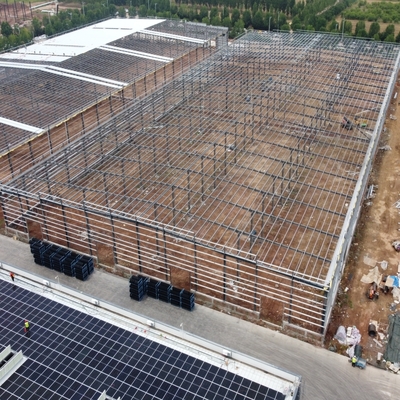 Edifícios de aço pré-construídos de grande comprimento com suporte de guindaste
