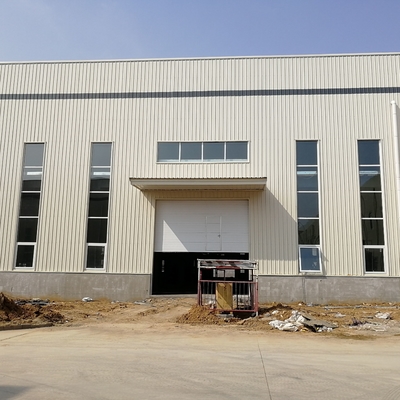 Oficina de Estrutura de Aço Pré-Fabricada com Revestimento Anticorrosão Fluorocarbono