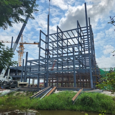 Fabricação de aço estrutural de grandes dimensões para estruturas de edifícios