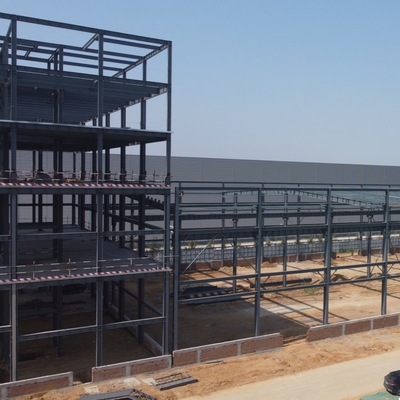 Prédio de Oficina de Aço Pré-Fabricado com Isolamento de Lã de Rocha