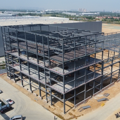 Construção de estruturas pré-fabricadas de aço para oficina de armazém