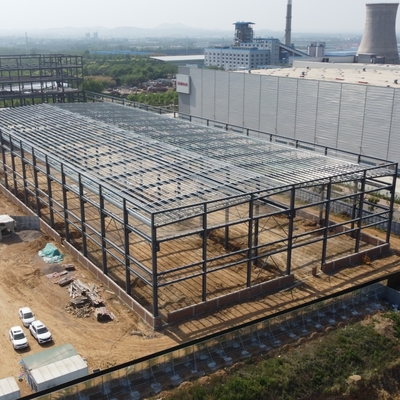 Edifícios de aço pré-construídos de grande comprimento com suporte de guindaste