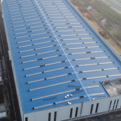 Q355B Oficina de estruturas pré-fabricadas de aço com isolamento de lã de rocha