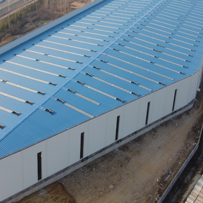 Armazém de estruturas pré-fabricadas de aço com vida útil de 50 anos