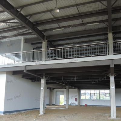 Armazém de Estrutura de Aço Multifuncional com Mezanino para Showroom e Escritório