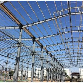 Q355B Prefabricated Steel Warehouse With Sandwich Panel