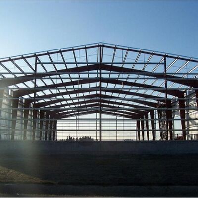 Q355B Prefabricated Steel Warehouse With Sandwich Panel