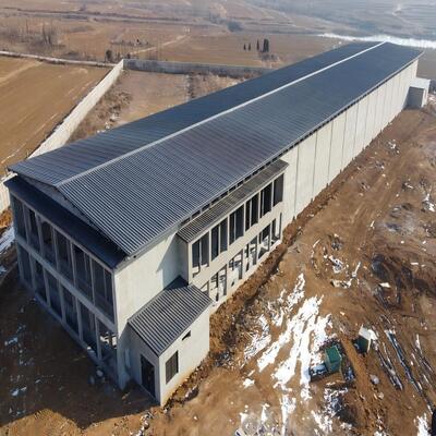 Dimensões personalizáveis Estrutura de aço de alta resistência Instalação rápida Estrutura de aço pré-fabricada Casa de aves para criação de frangos de corte