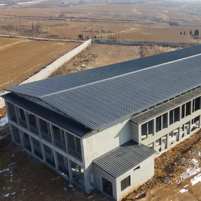 Galpão de gado com estrutura de aço pré-fabricada para fazenda leiteira