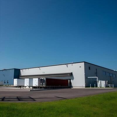 Armazém de estrutura de aço pré-fabricada para fábrica de produção de alimentos