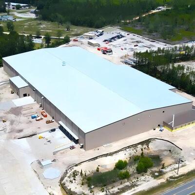 Armazém de estrutura de aço pré-fabricada para fábrica de produção de alimentos