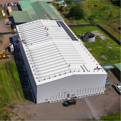 Armazém de estrutura de aço pré-fabricada para fábrica de produção de alimentos