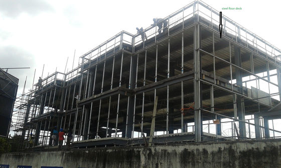 Edifícios de estruturas de aço de vários andares para escritórios comerciais