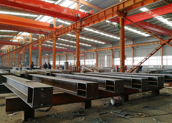 Viga de aço em forma de H Q235B Q355B ASTM A36 Fabricação de aço estrutural