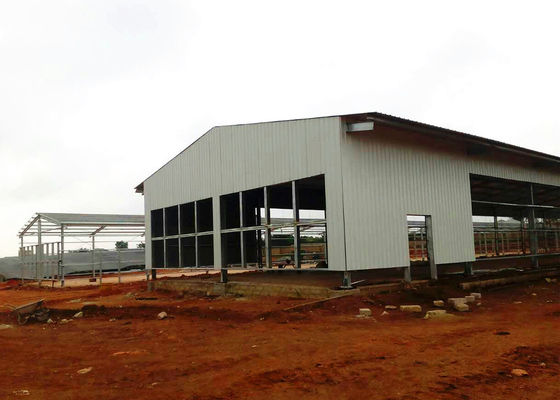 Armazém pré-fabricado de aço galvanizado leve Q235B Q355B