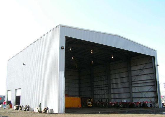 Oficina de estruturas de aço pré-fabricadas de grande comprimento com mezzanine e guindaste