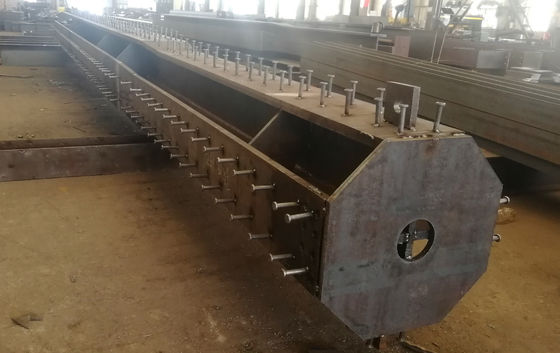Coluna Cruzada de Estrutura de Aço Pré-Fabricada Galvanizada por Imersão a Quente