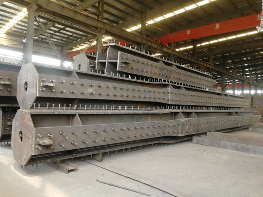 Coluna Cruzada de Estrutura de Aço Pré-Fabricada Galvanizada por Imersão a Quente