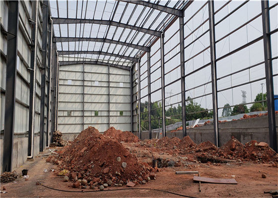 Edifícios industriais pré-fabricados de aço com estrutura Q235B/Q355B
