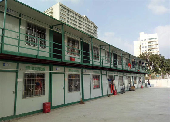Container portátil pré-fabricado dormitório com estrutura galvanizada