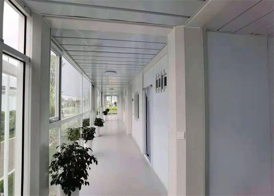Casa Contêiner Pré-fabricada com Estrutura Leve Galvanizada e Painel de Lã de Vidro