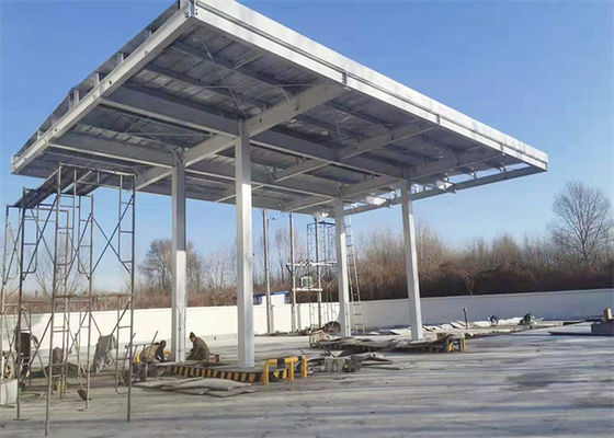 Edifício pré-fabricado de estação de gás de aço Estrutura PEB galvanizada