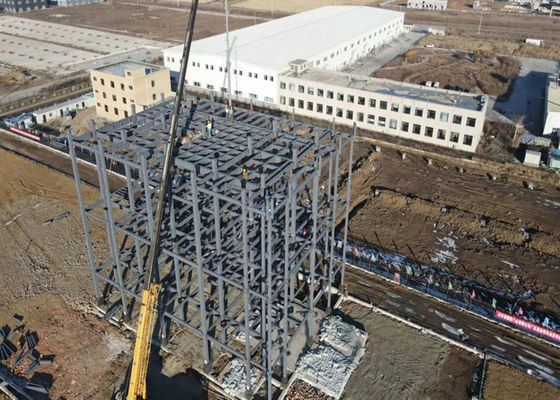 Edifícios de aço de vários andares Fabricação de estruturas de aço pré-construídas